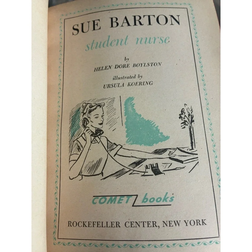 SUE BARTON: STUDENT NURSE By Helen Dore Boylston  wraps PB 1948 VG+